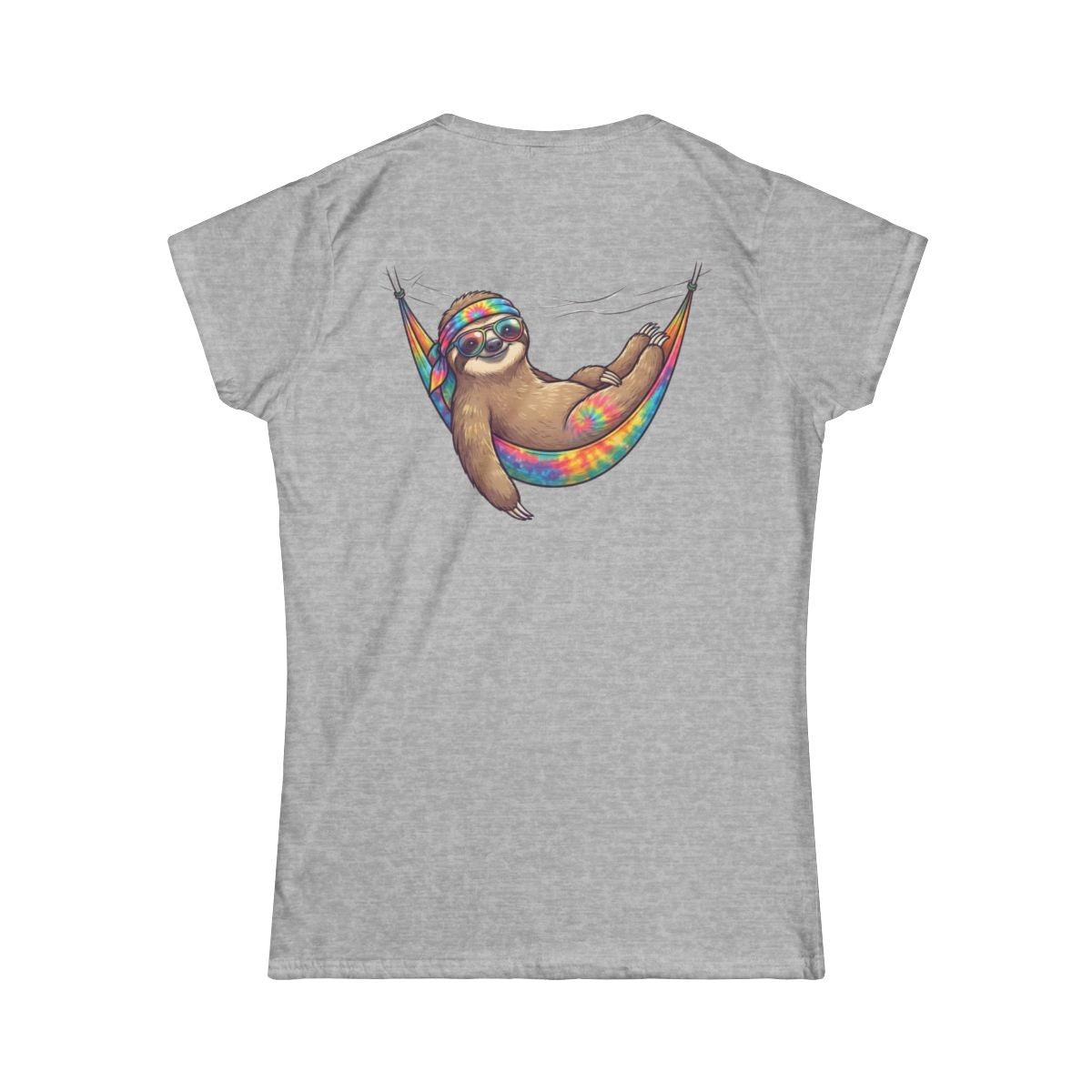 Color: Sport Grey | Hippy Sloth Women's Tee