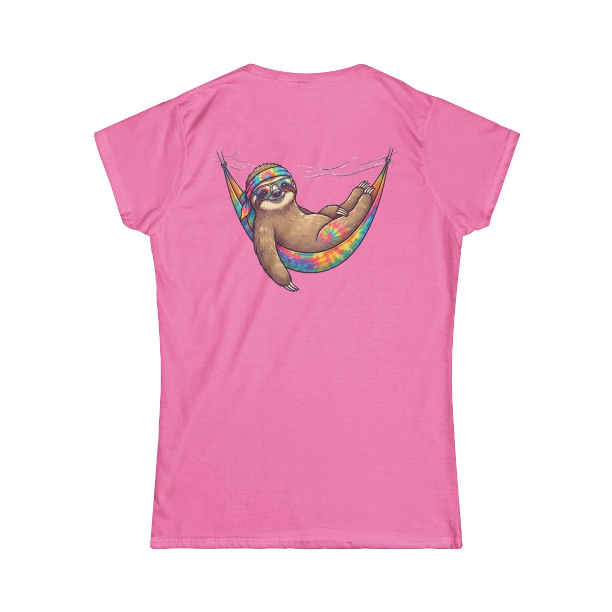 Color: Azalea | Hippy Sloth Women's Tee