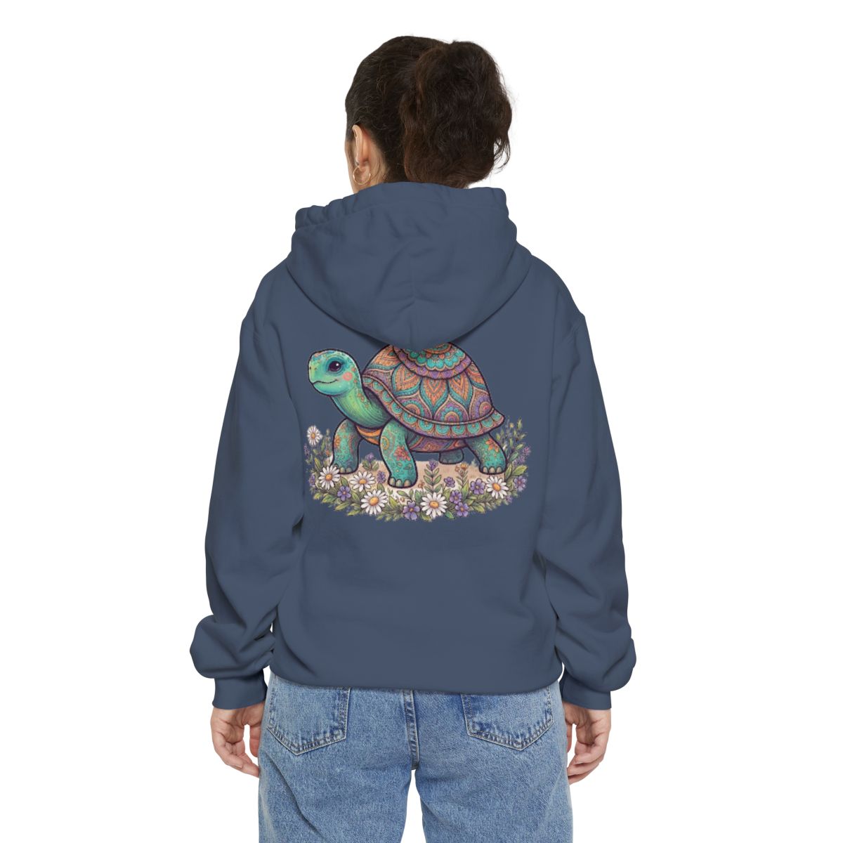 Color: Denim | Hippy Turtle Garment-Dyed Hoodie
