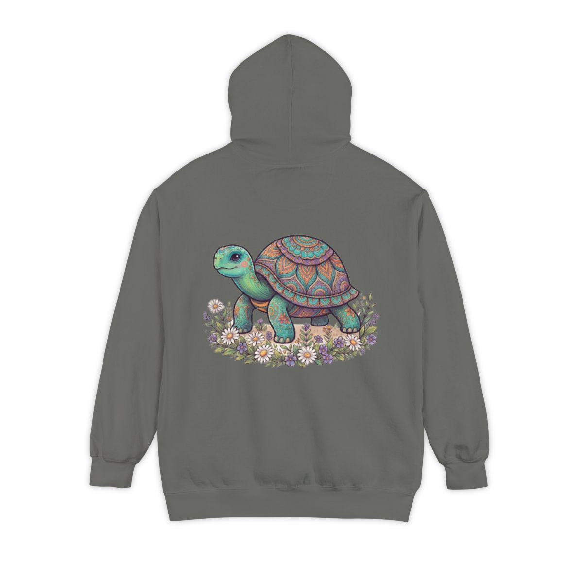 Color: Grey | Hippy Turtle Garment-Dyed Hoodie