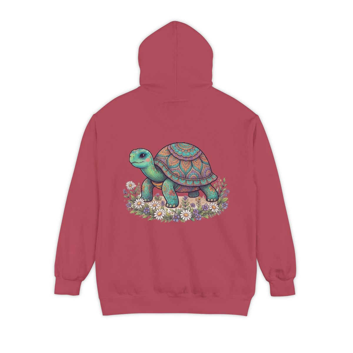 Color: Crimson | Hippy Turtle Garment-Dyed Hoodie