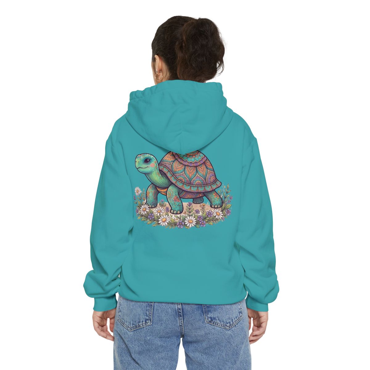 Color: Seafoam | Hippy Turtle Garment-Dyed Hoodie