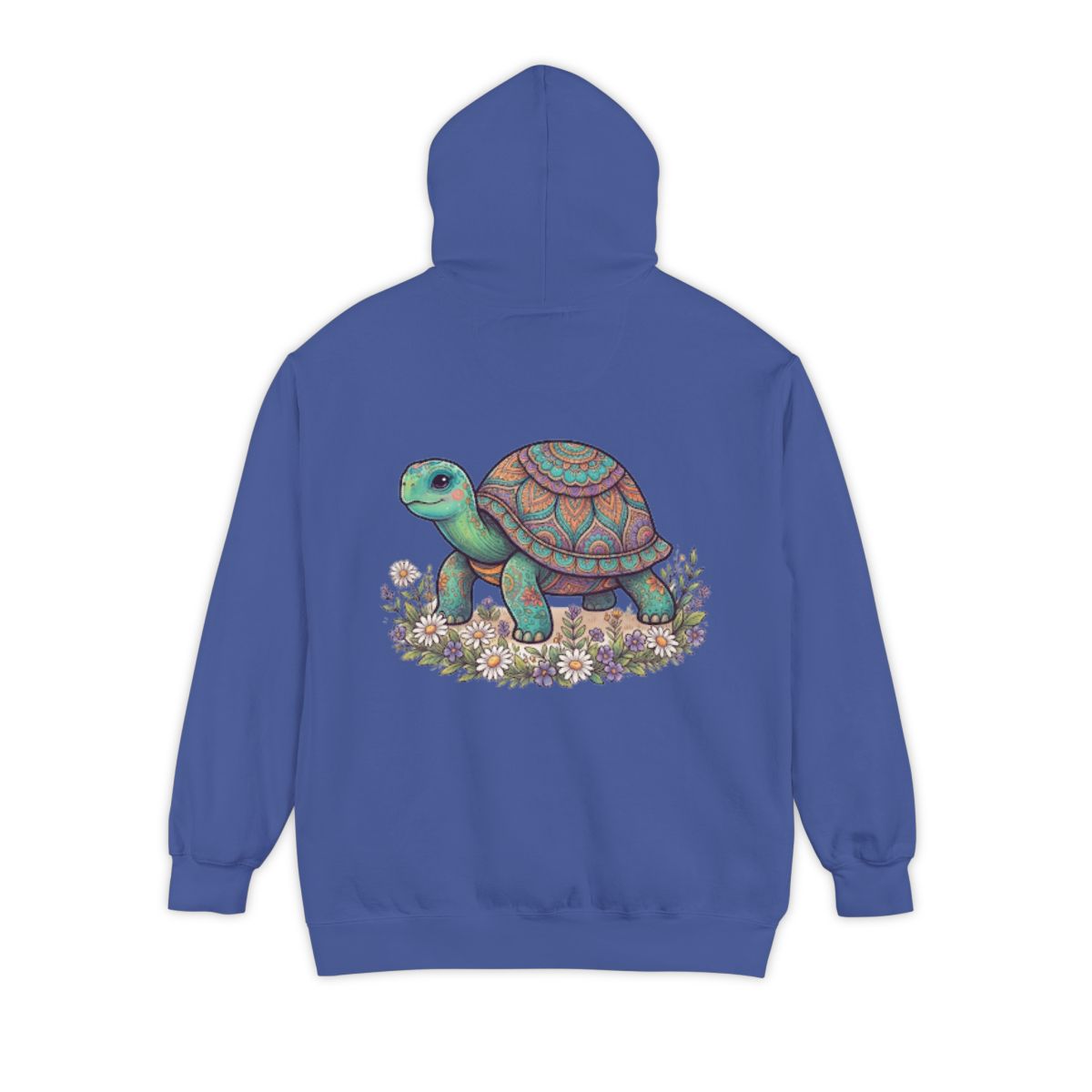 Color: Flo Blue | Hippy Turtle Garment-Dyed Hoodie