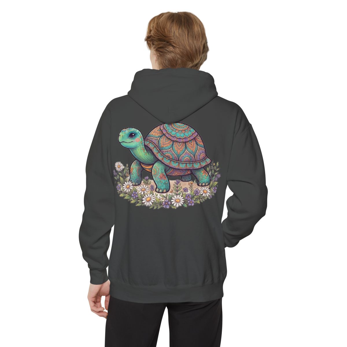 Color: Pepper | Hippy Turtle Garment-Dyed Hoodie