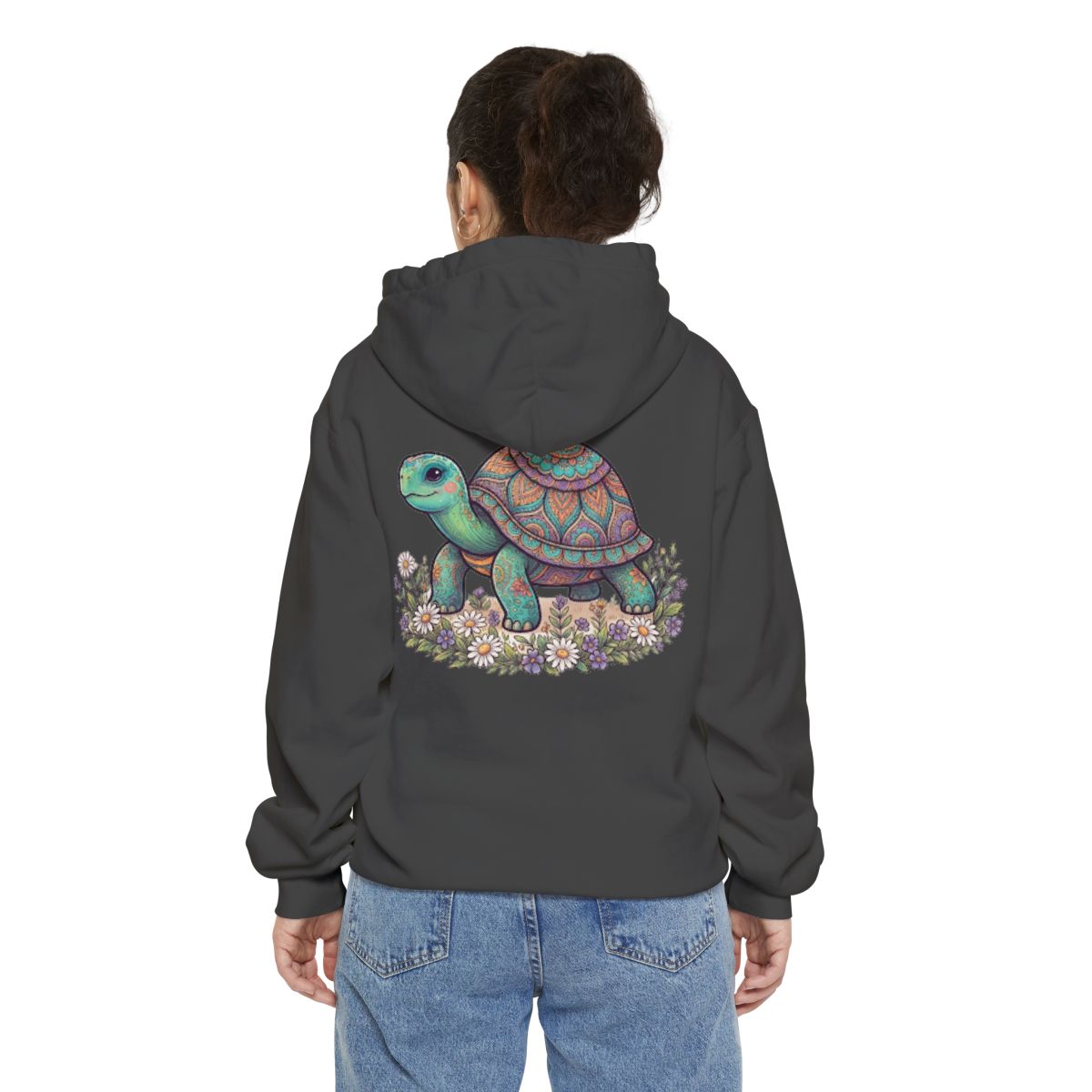 Color: Pepper | Hippy Turtle Garment-Dyed Hoodie