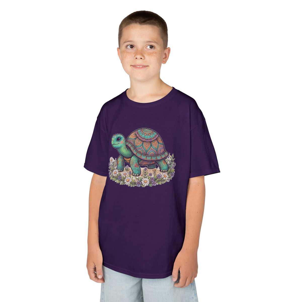Color: Purple | Hippy Turtle Kids Tee