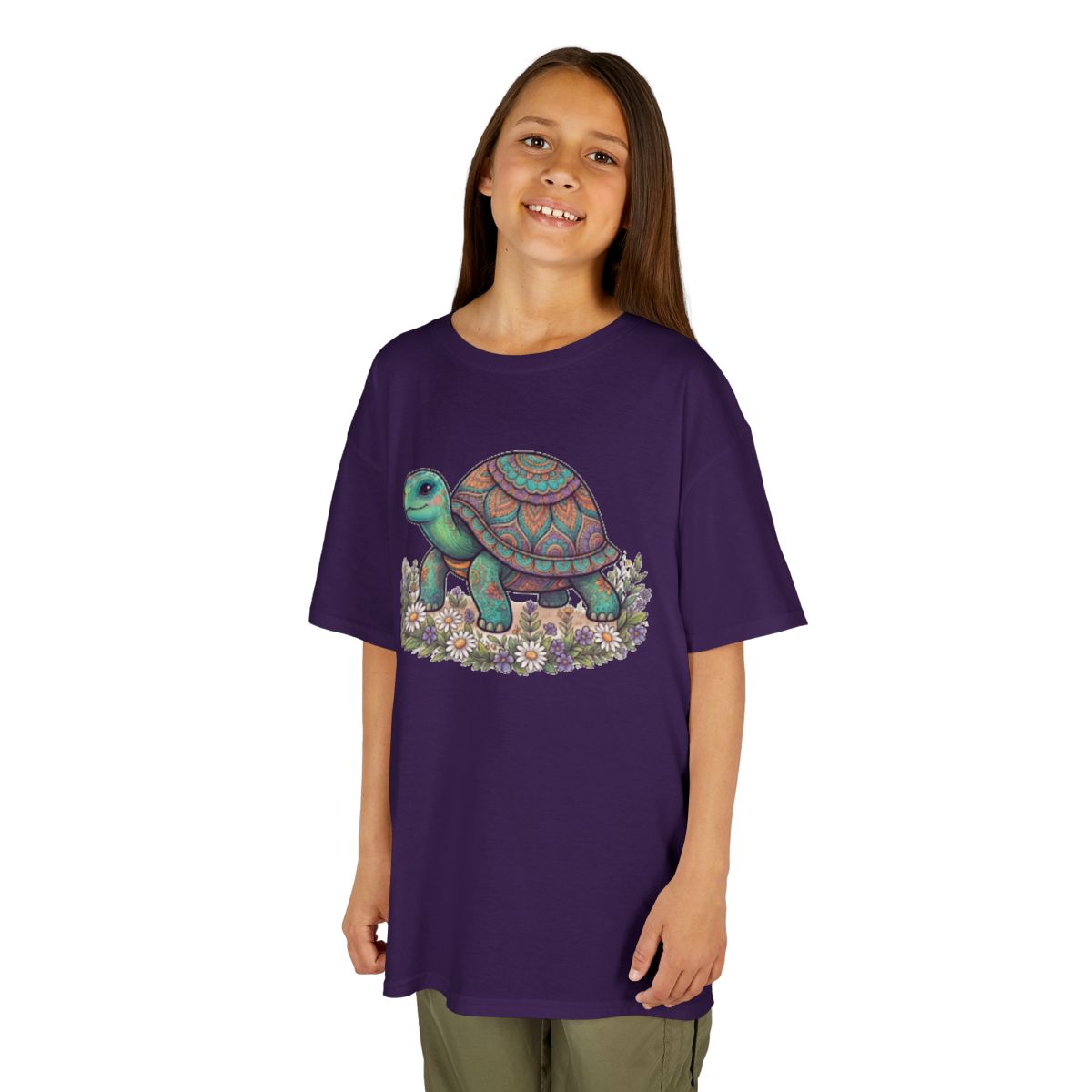 Color: Purple | Hippy Turtle Kids Tee