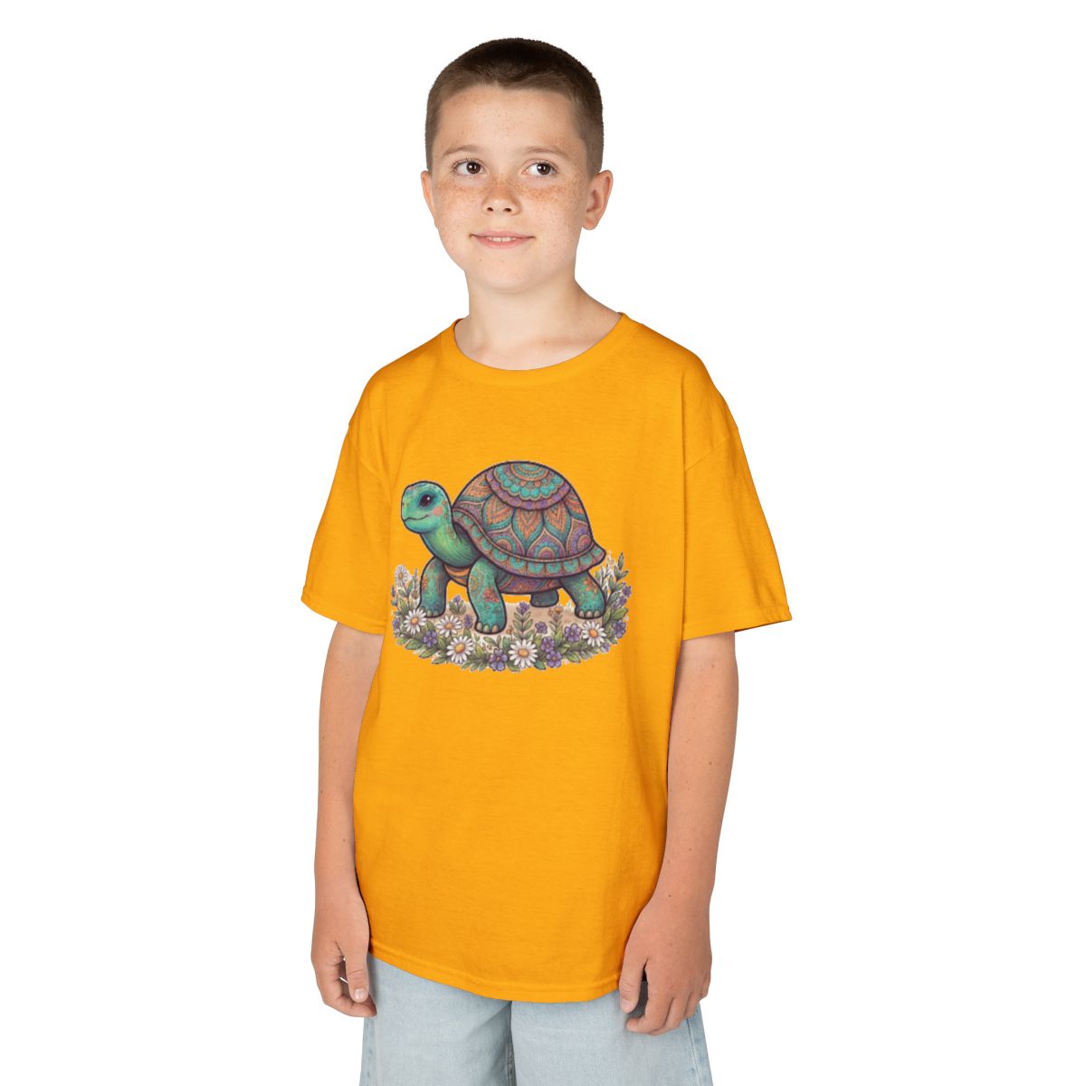 Color: Gold | Hippy Turtle Kids Tee