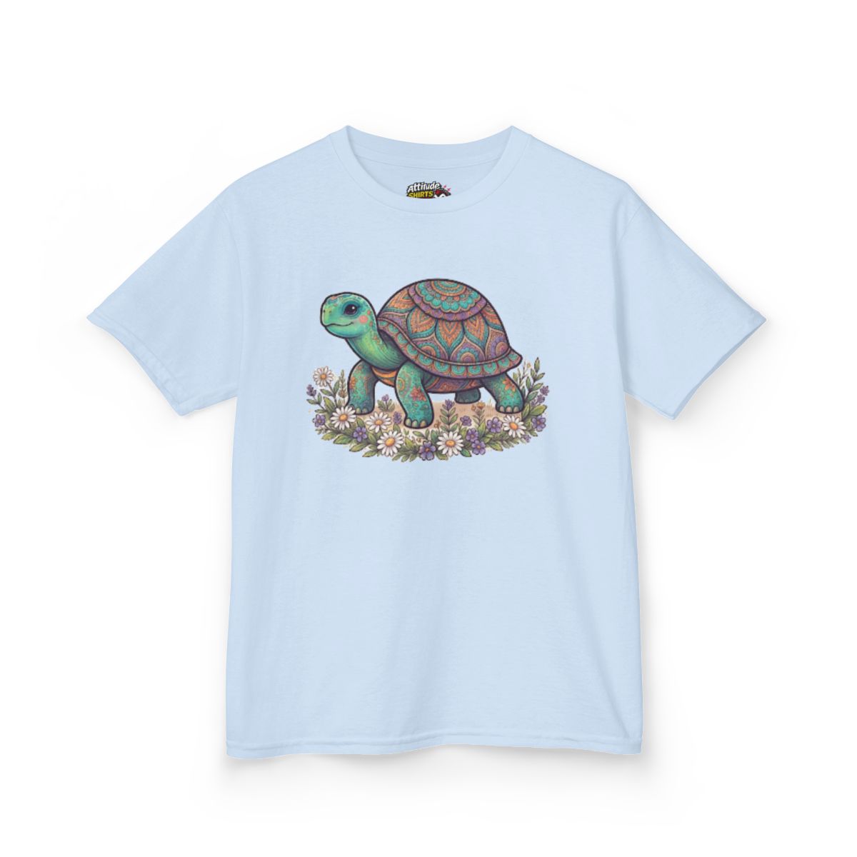 Color: Light Blue | Hippy Turtle Kids Tee