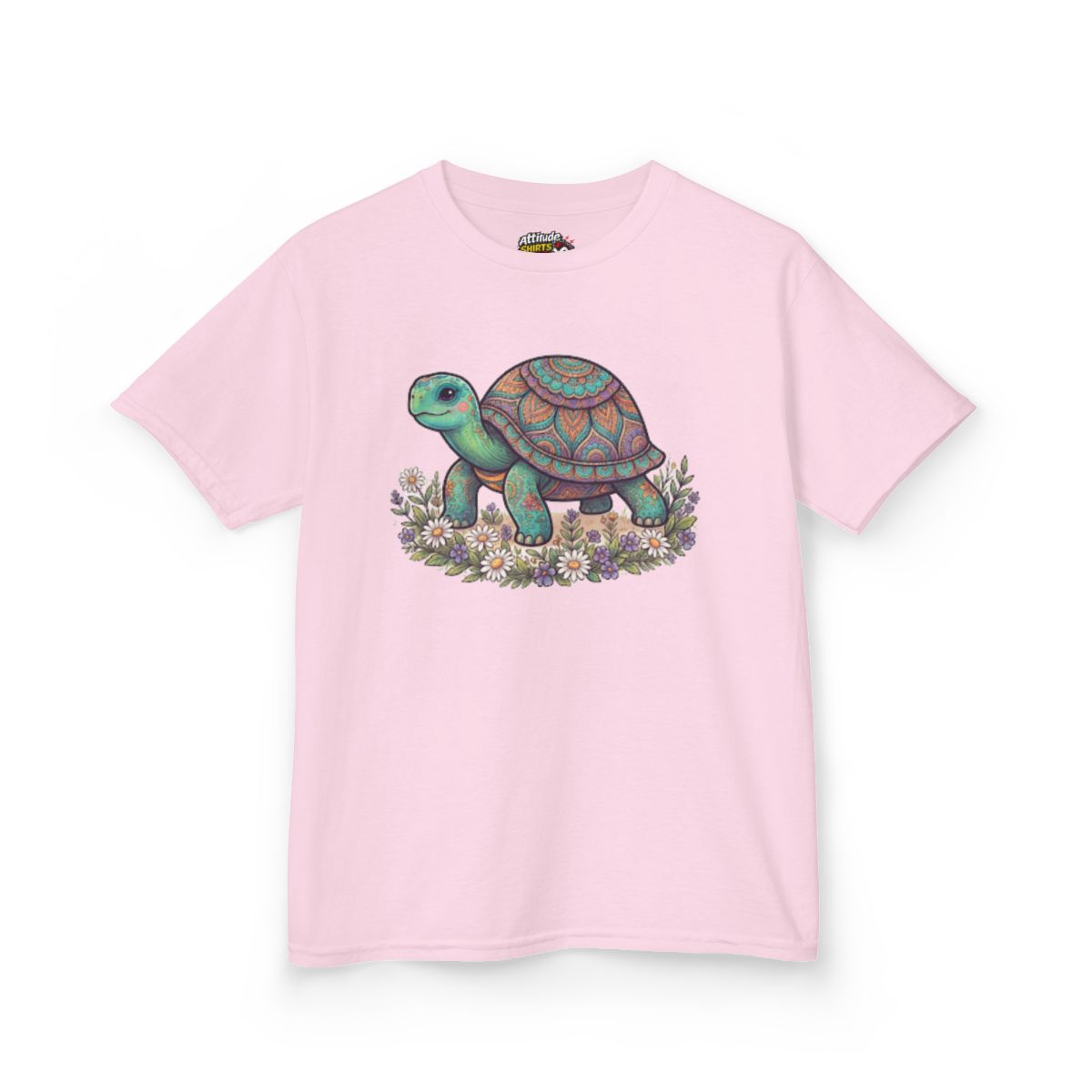 Color: Light Pink | Hippy Turtle Kids Tee