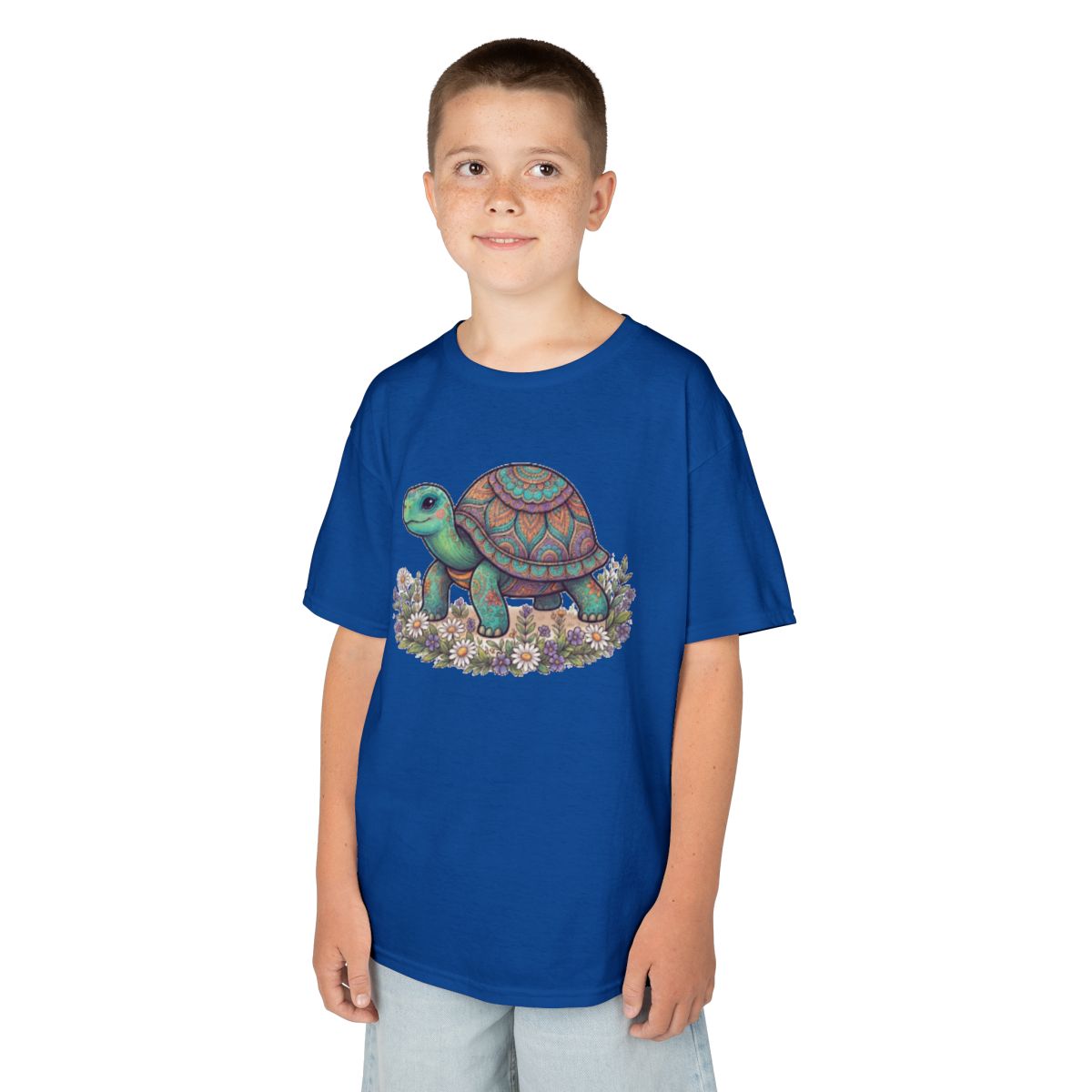 Color: Royal | Hippy Turtle Kids Tee