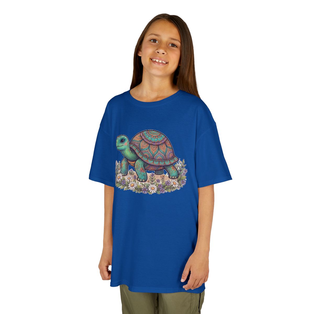 Color: Royal | Hippy Turtle Kids Tee