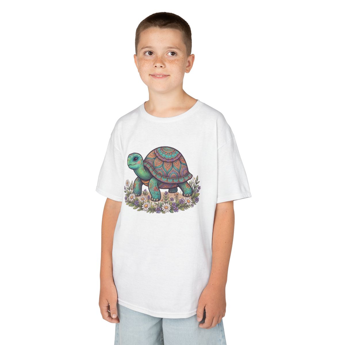Color: White | Hippy Turtle Kids Tee