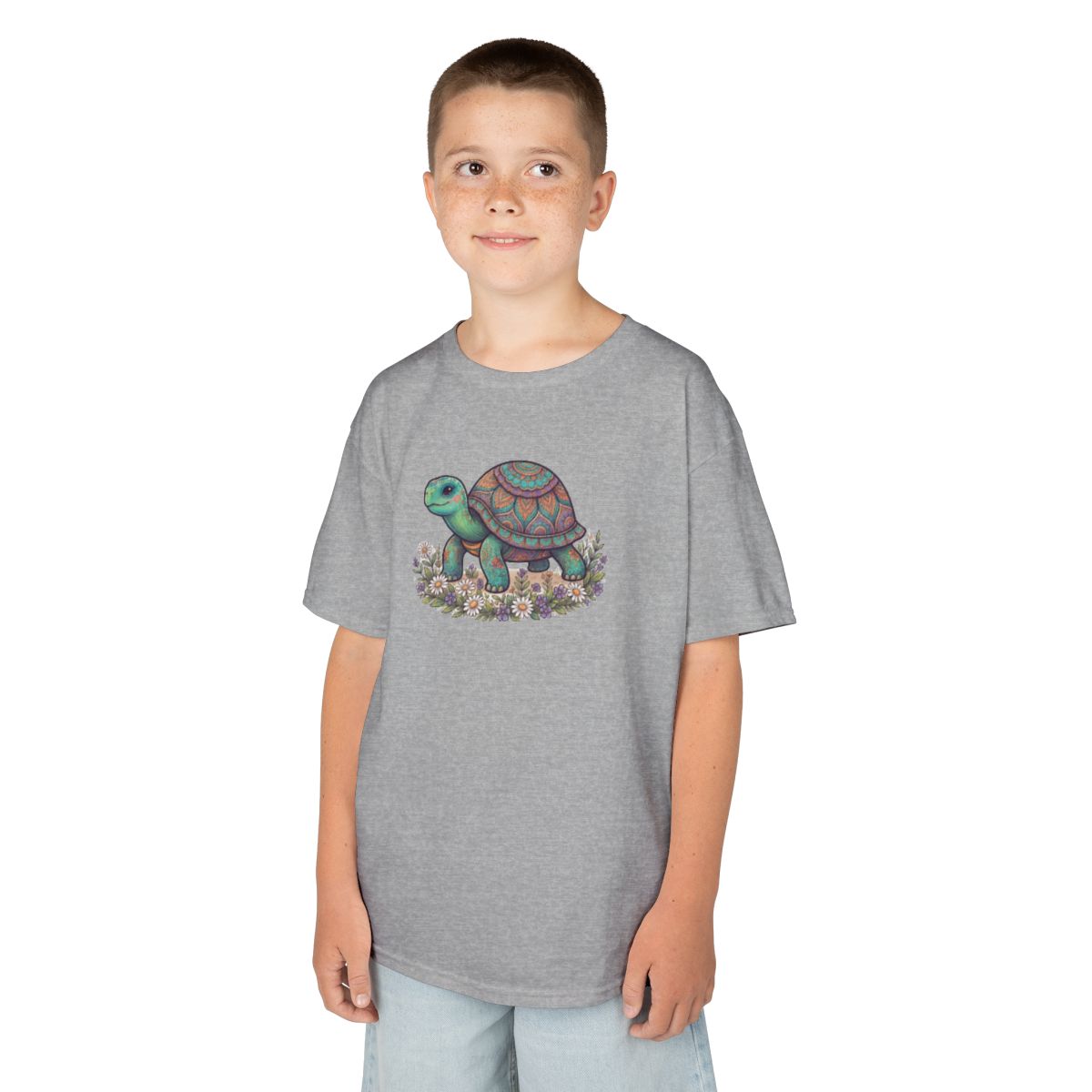 Color: Sport Grey | Hippy Turtle Kids Tee