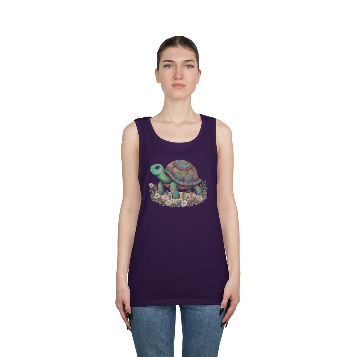 Color: Purple | Hippy Turtle Tank Top