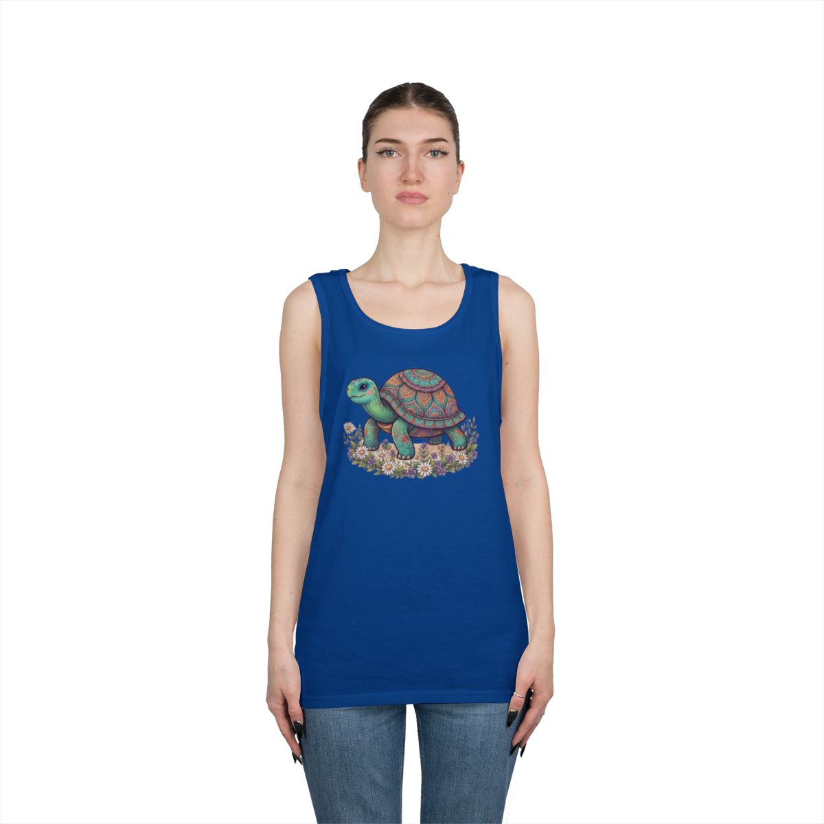 Color: Royal | Hippy Turtle Tank Top