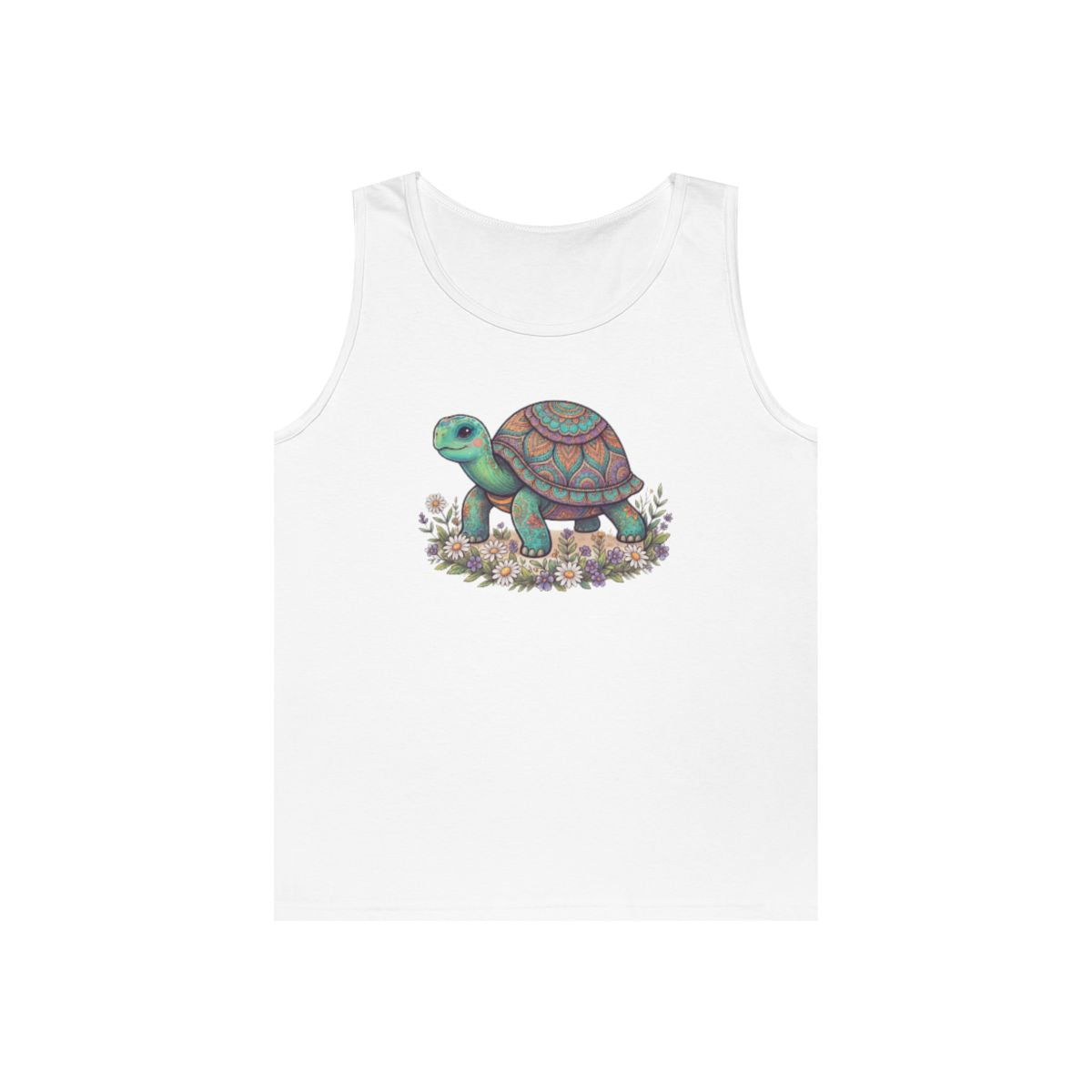 Color: White | Hippy Turtle Tank Top