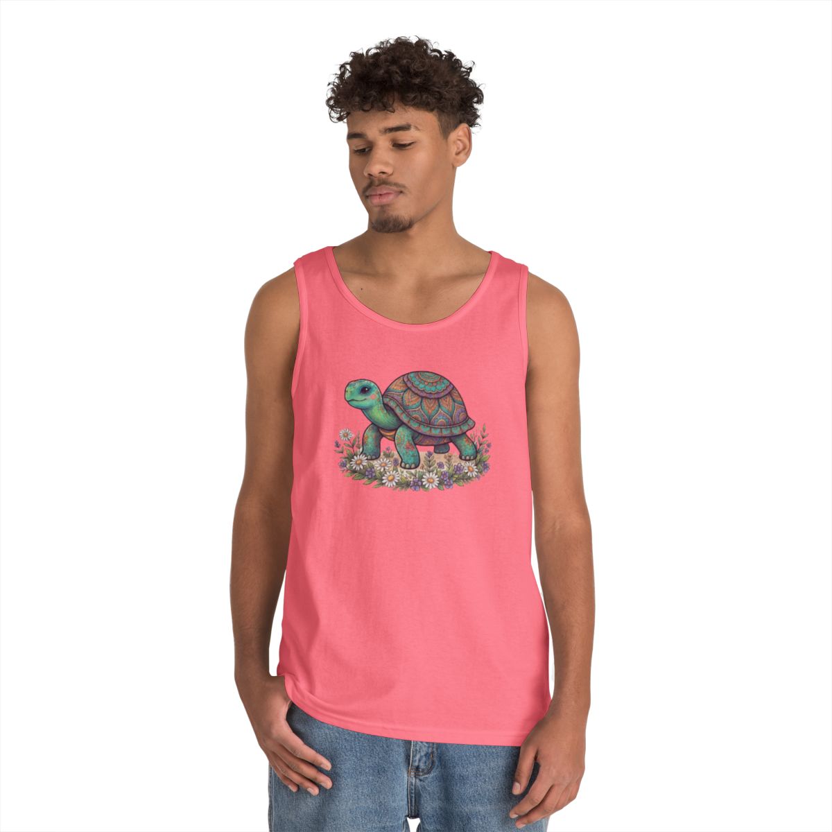 Color: Safety Pink | Hippy Turtle Tank Top