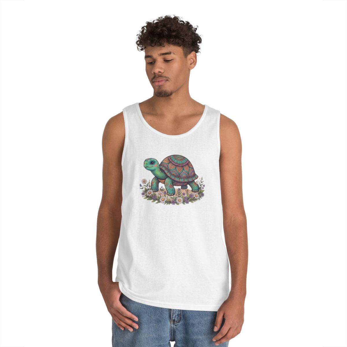 Color: White | Hippy Turtle Tank Top