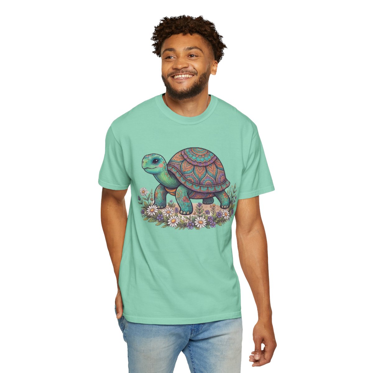 Color: Island Reef | Hippy Turtle Unisex Garment-Dyed Tee
