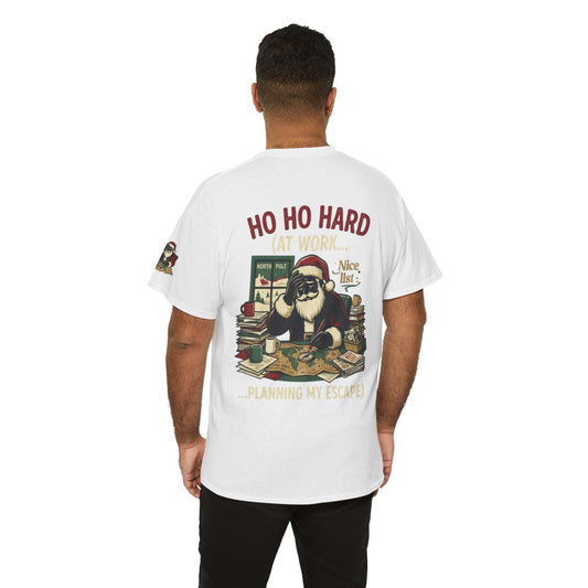 Color: White | Ho Ho Hard At Work Premium Graphic Tee