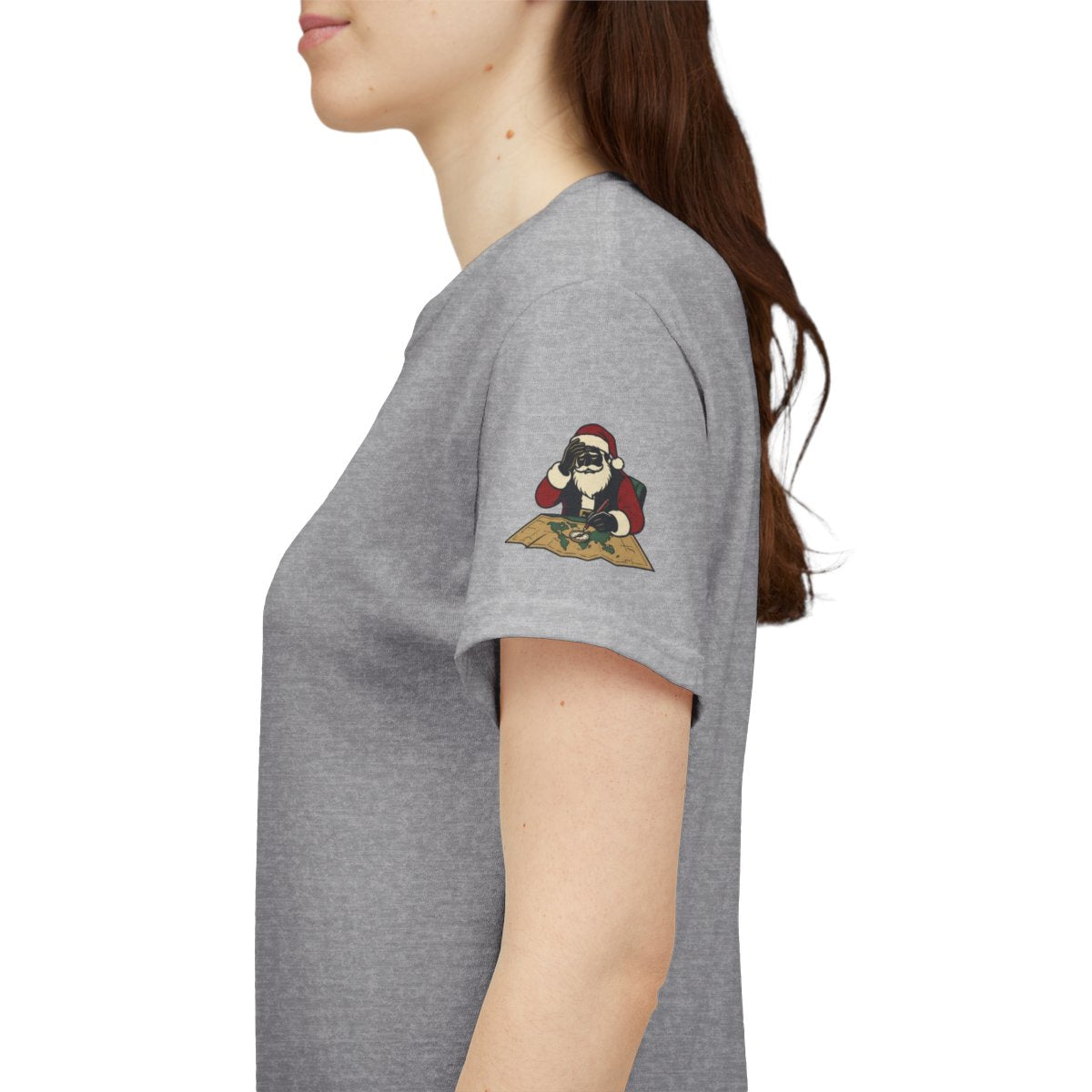Color: Sport Grey | Ho Ho Hard At Work Premium Graphic Tee