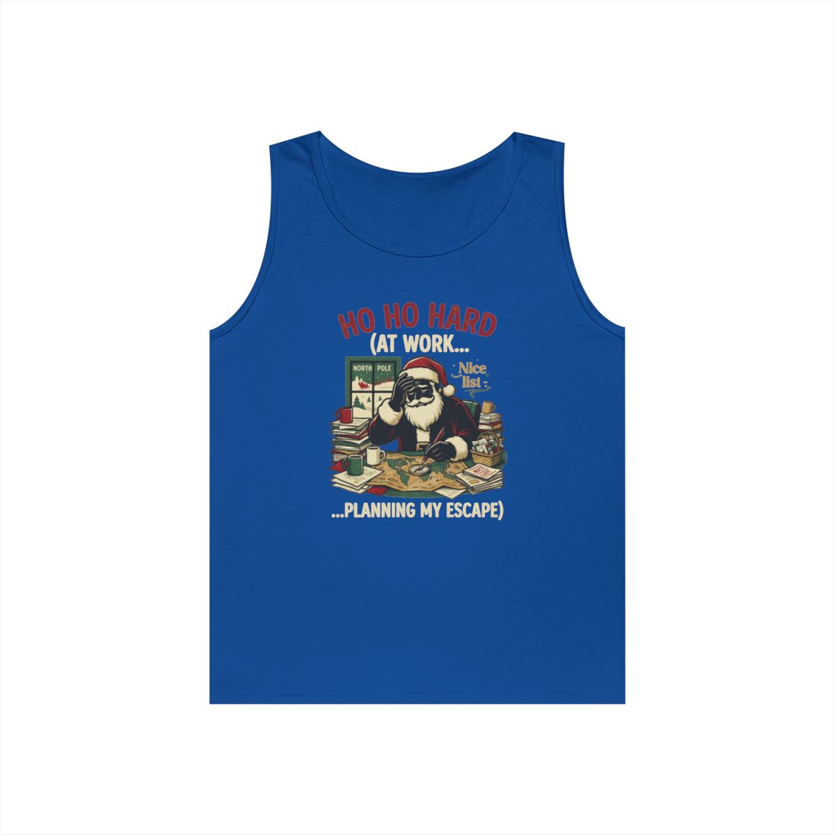 Color: Royal | Ho Ho Hard At Work Tank Top