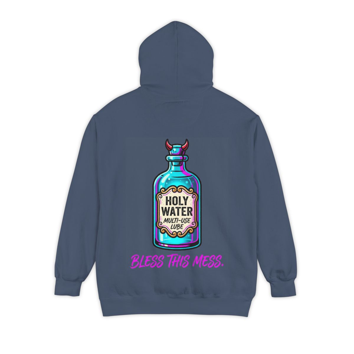 Color: Denim | Holy Lube Garment-Dyed Hoodie