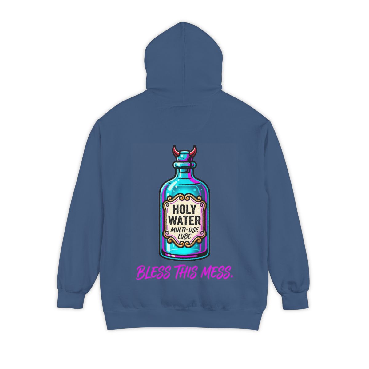 Color: True Navy | Holy Lube Garment-Dyed Hoodie