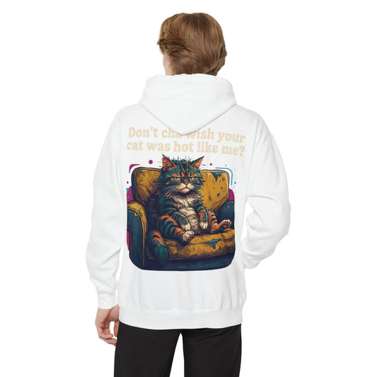 Color: White | Hot Like Me Garment-Dyed Hoodie