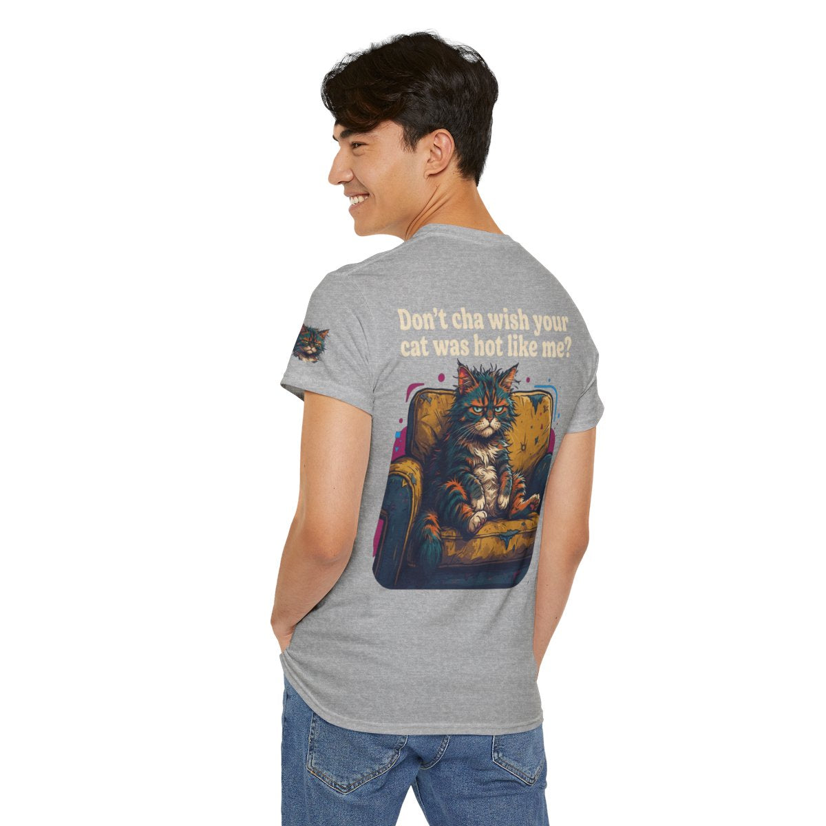 Color: Sport Grey | Hot Like Me Premium Graphic Tee