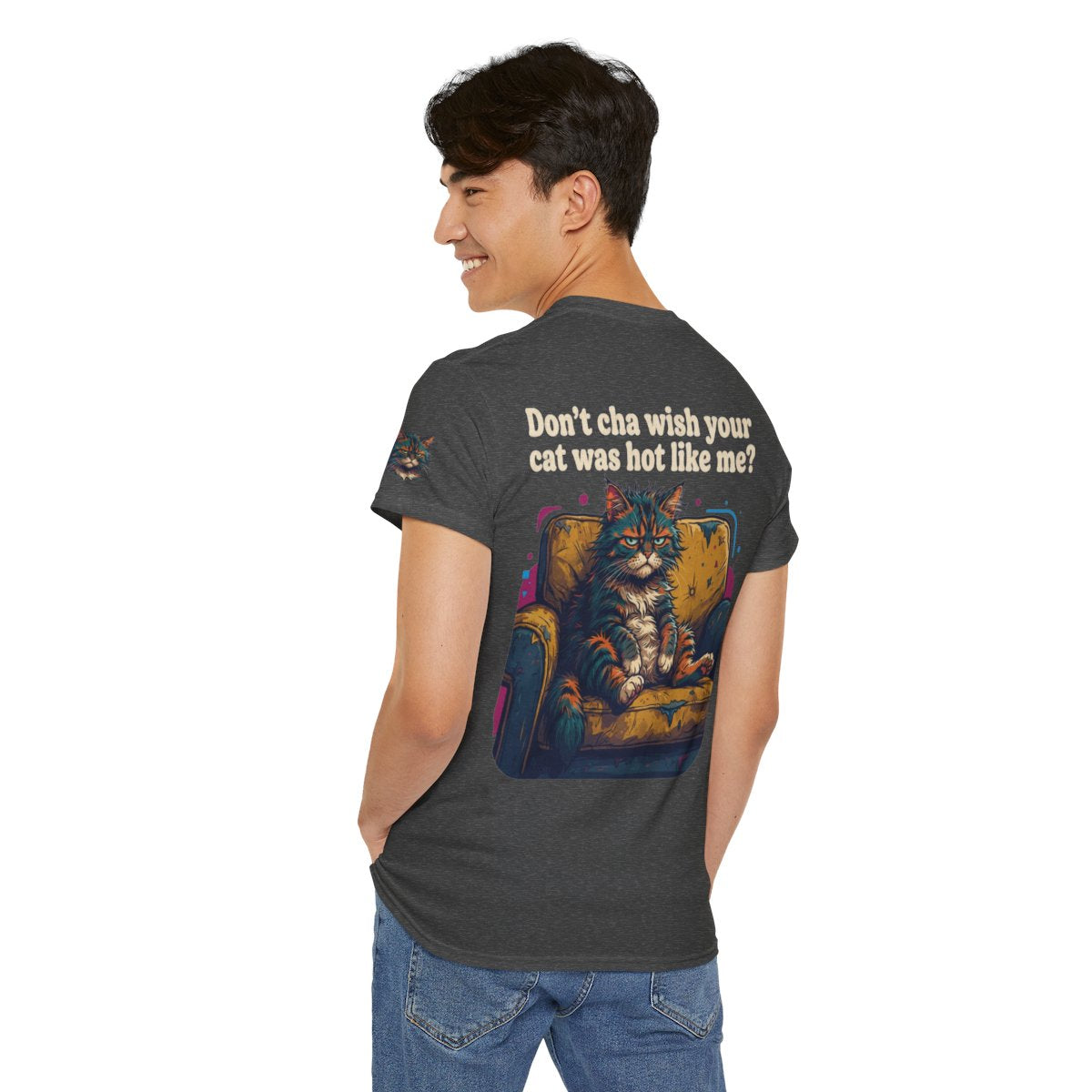 Color: Dark Heather | Hot Like Me Premium Graphic Tee