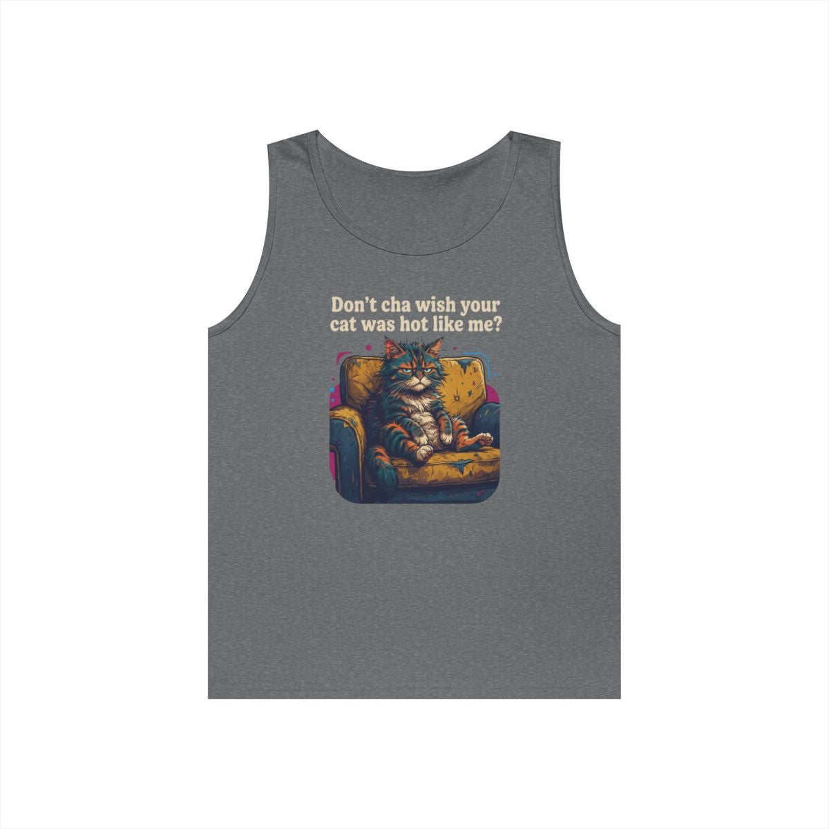 Color: Graphite Heather | Hot Like Me Tank Top