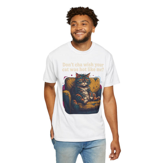 Color: White | Hot Like Me Unisex Garment-Dyed Tee