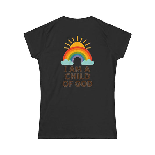 Color: Black | I Am A Child of God Women's Tee