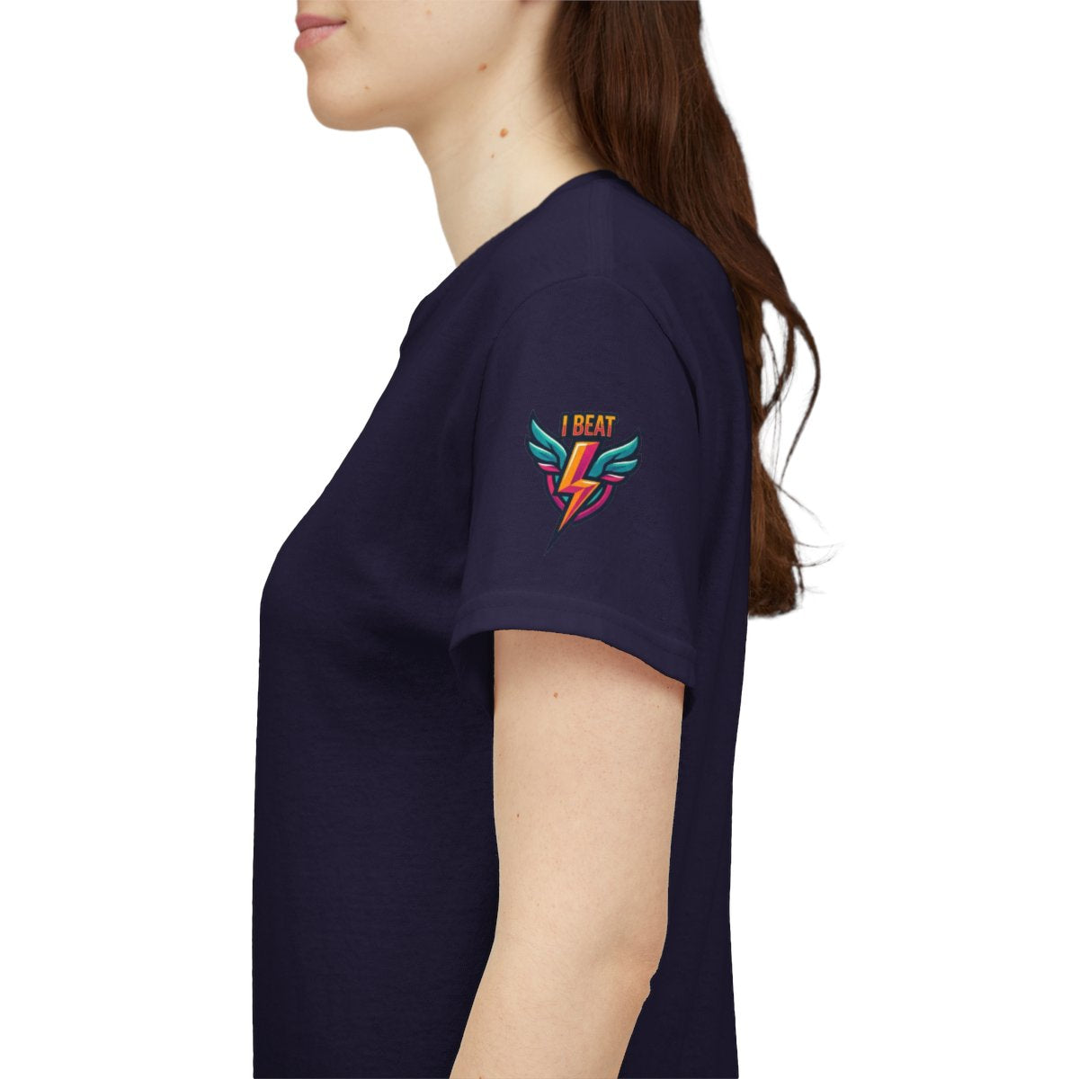 Color: Blackberry | I Beat Cancer - What is Your Superpower Premium Graphic Tee