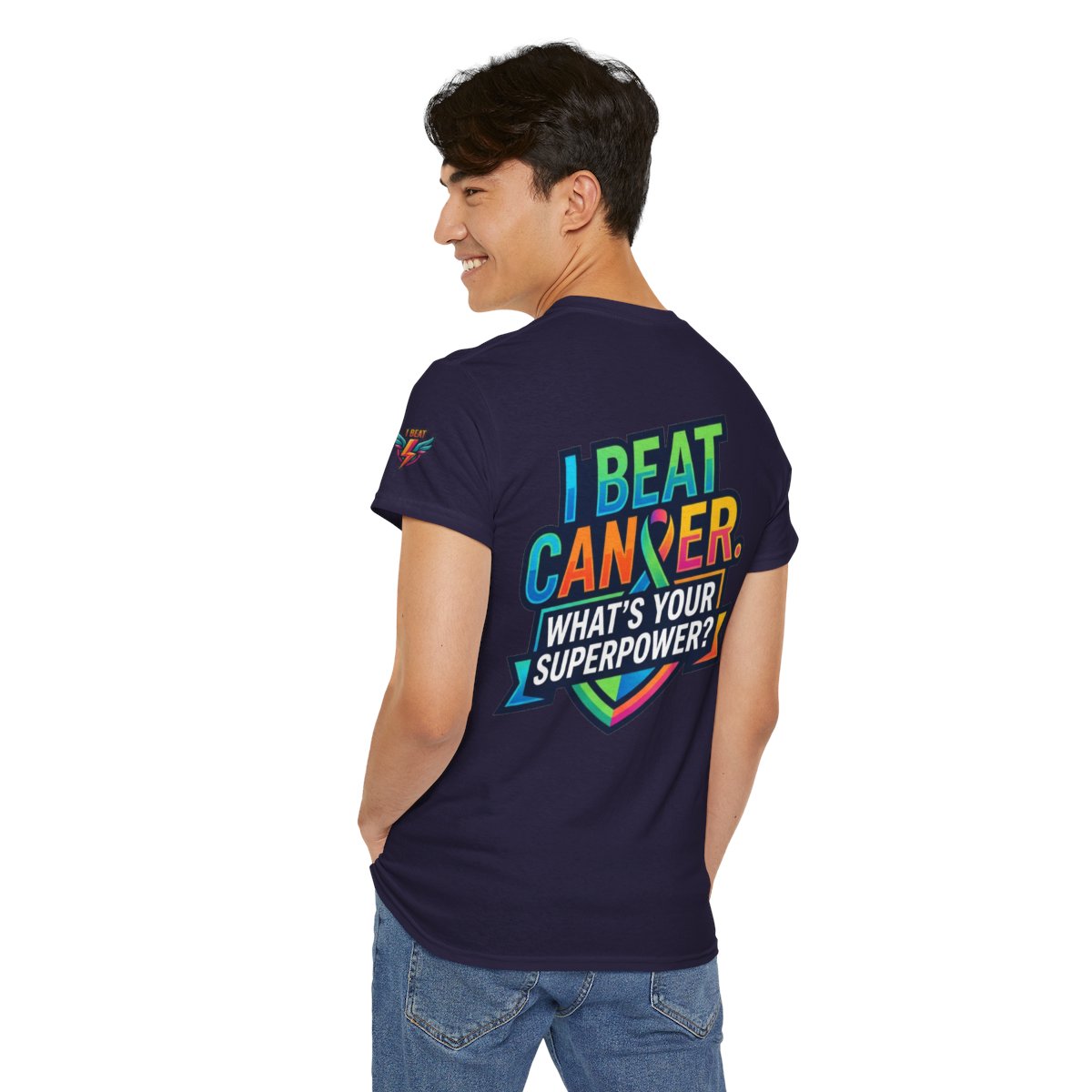 Color: Blackberry | I Beat Cancer - What is Your Superpower Premium Graphic Tee