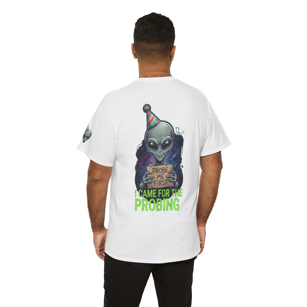 Color: White | I Came For the Probing Premium Graphic Tee