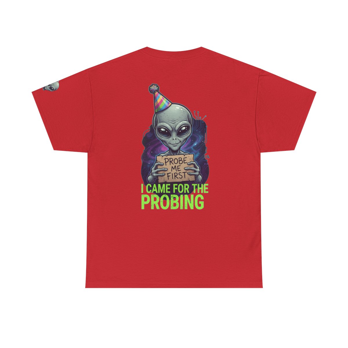 Color: Red | I Came For the Probing Premium Graphic Tee