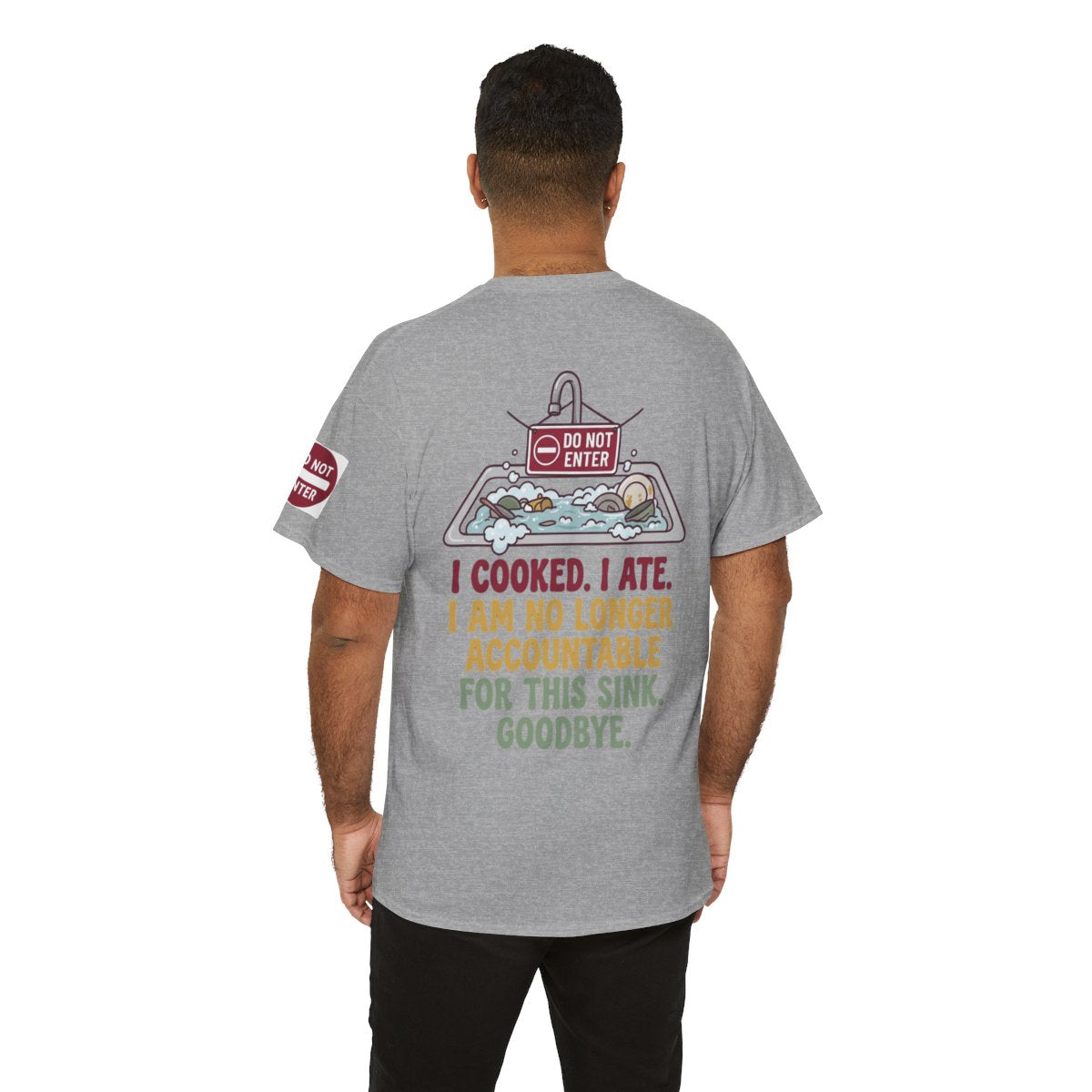 Color: Sport Grey | I Cooked I Ate Premium Graphic Tee