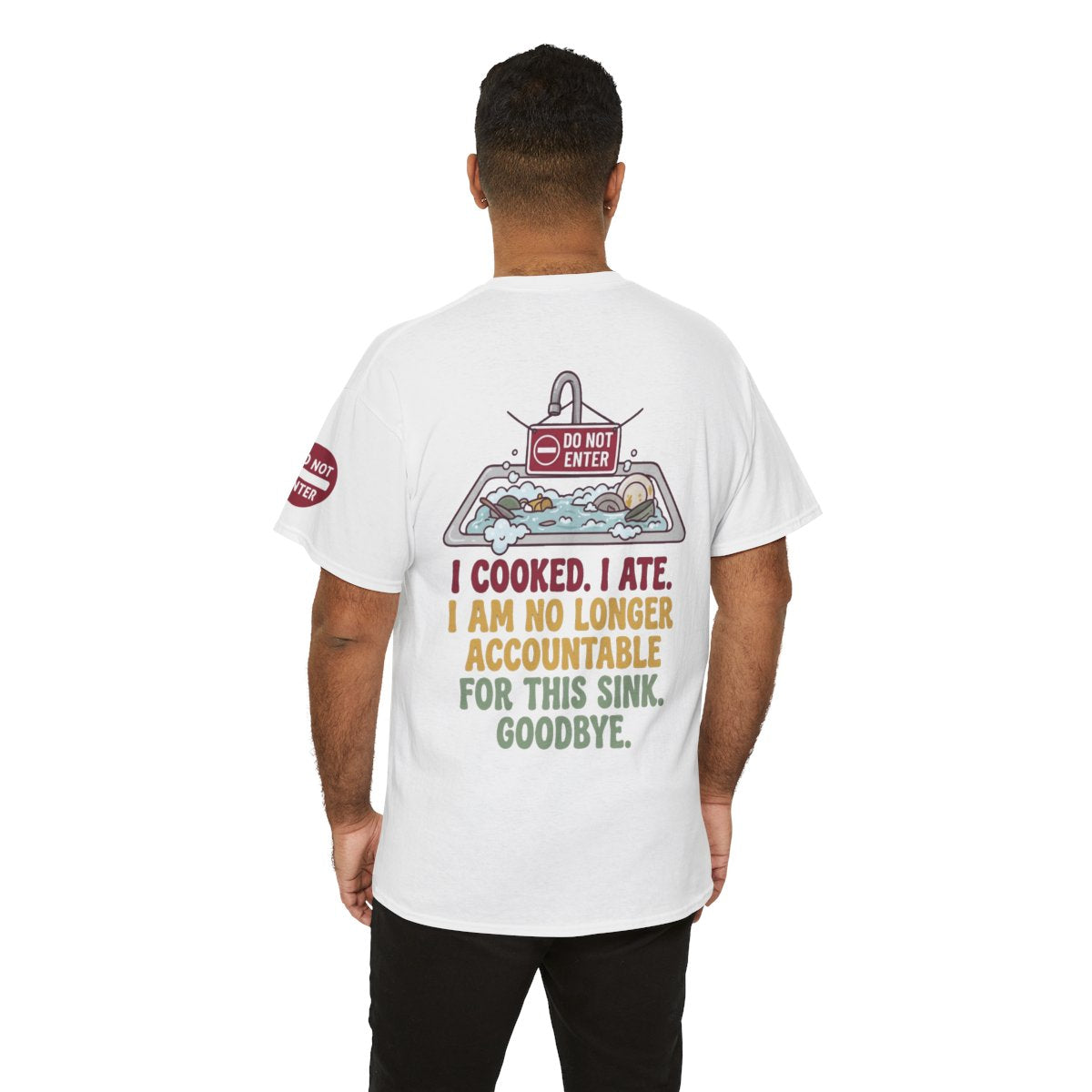 Color: White | I Cooked I Ate Premium Graphic Tee