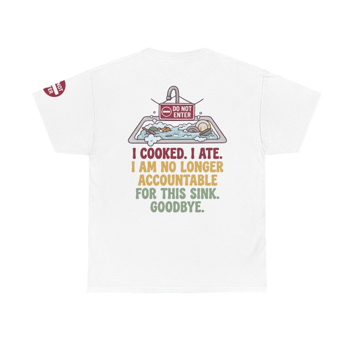 Color: White | I Cooked I Ate Premium Graphic Tee