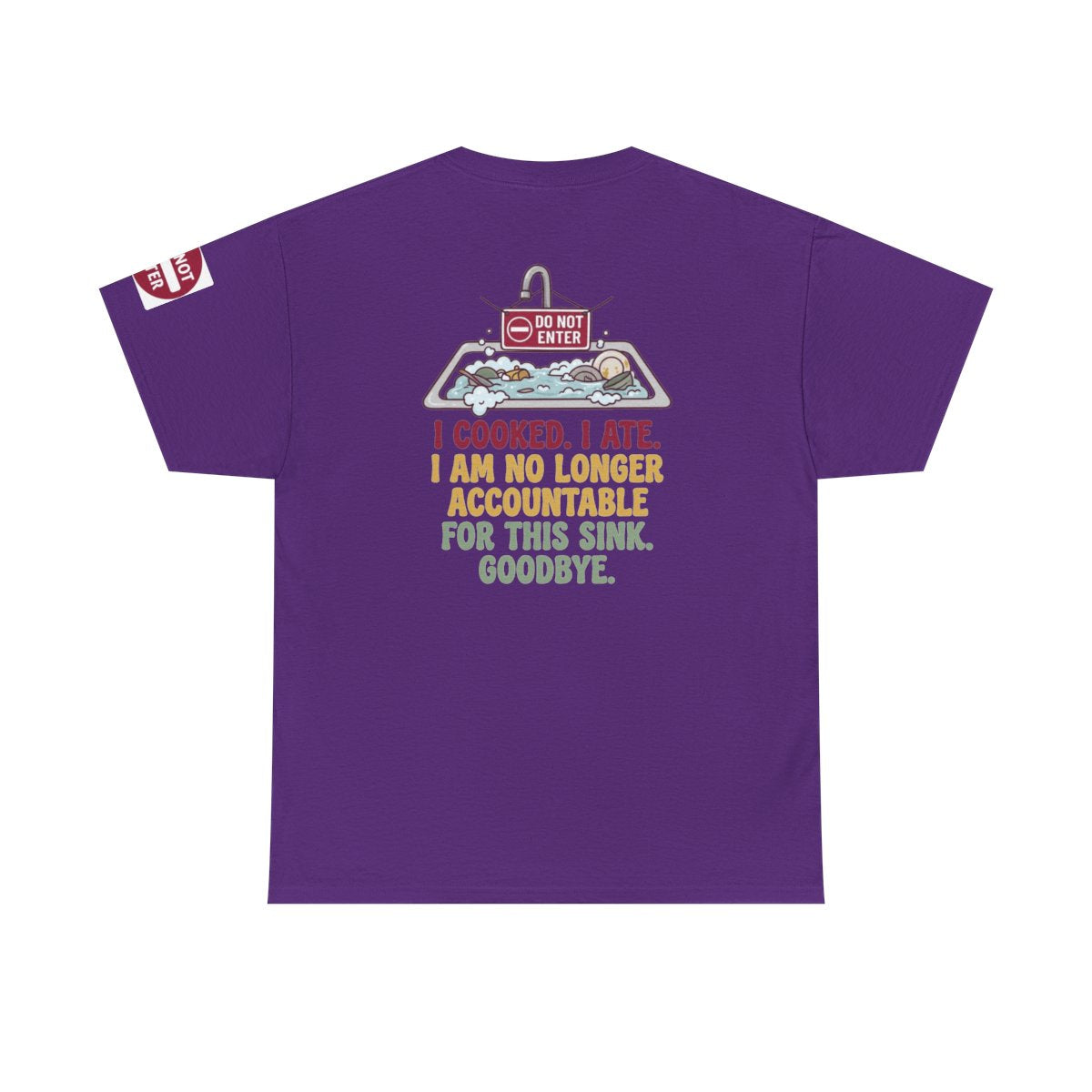 Color: Purple | I Cooked I Ate Premium Graphic Tee