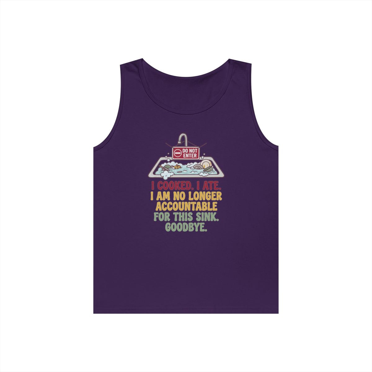 Color: Purple | I Cooked I Ate Tank Top