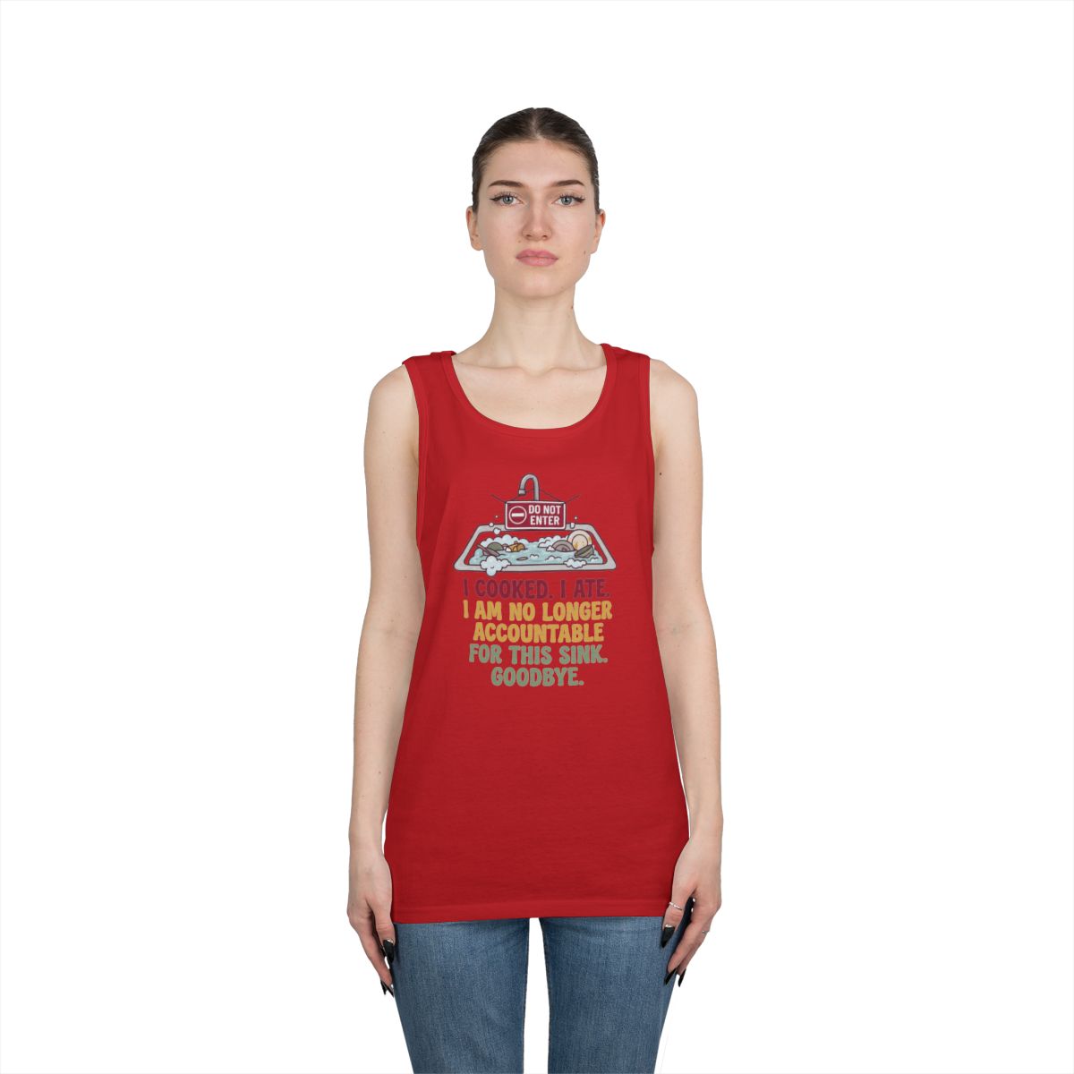 Color: Red | I Cooked I Ate Tank Top