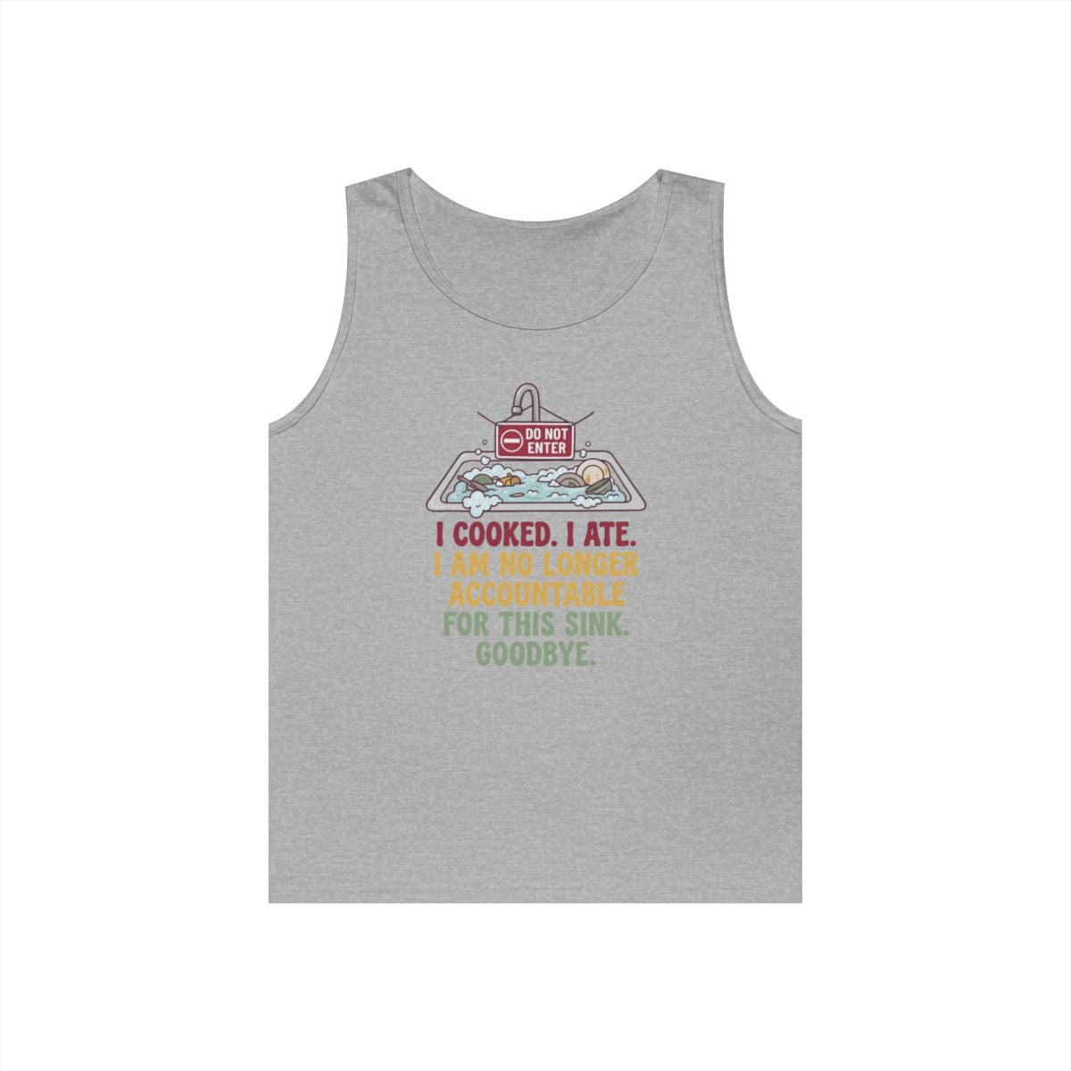 Color: Sport Grey | I Cooked I Ate Tank Top