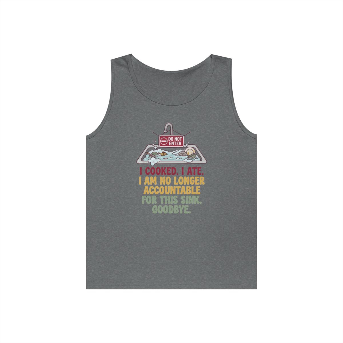 Color: Graphite Heather | I Cooked I Ate Tank Top