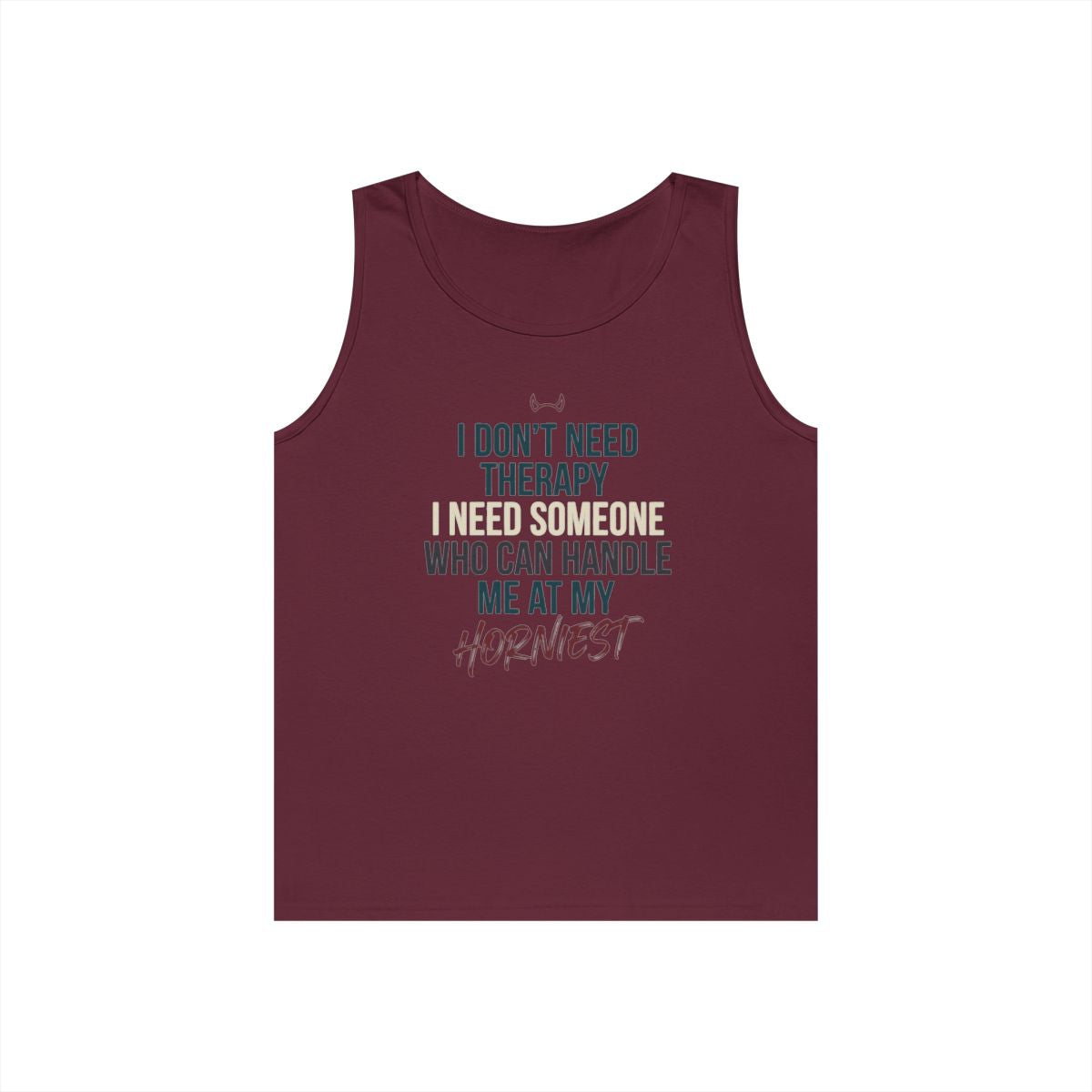 Color: Maroon | I Don't Need Therapy Tank Top
