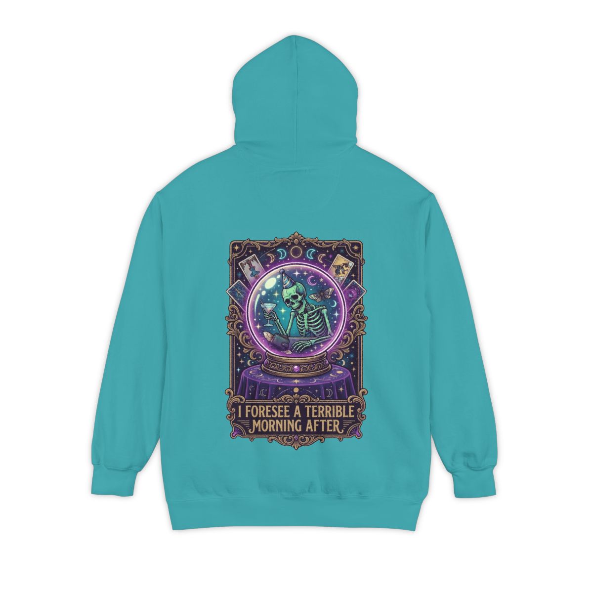 Color: Seafoam | I Foresee A Terrible Morning After Garment-Dyed Hoodie