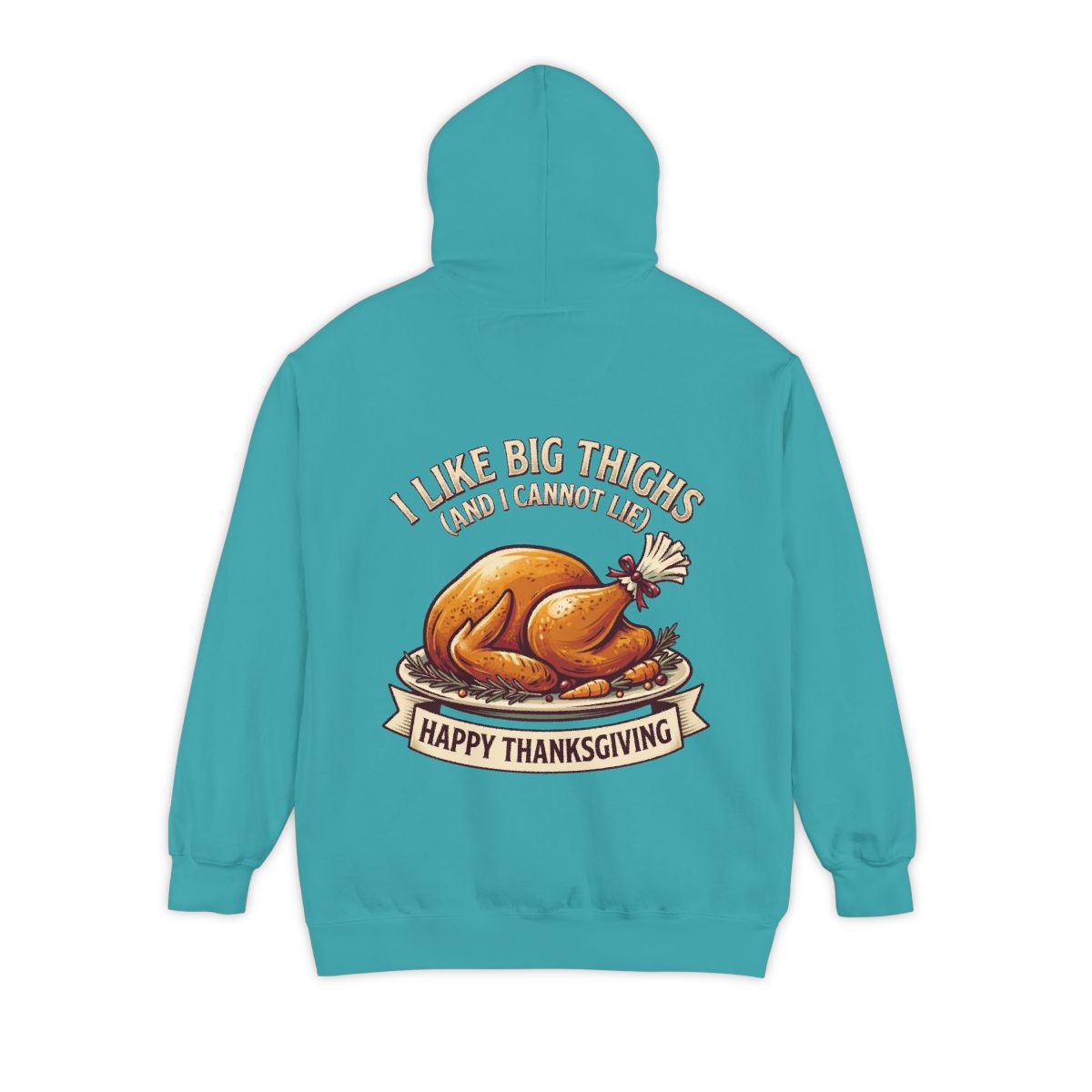 Color: Seafoam | I Like Big Thighs Garment-Dyed Hoodie